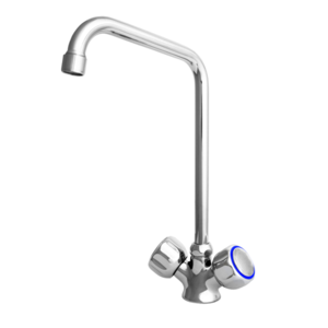 XXLselect Bateria zlewozmywakowa stojąca jednootworowa z pokrętłami i obrotową wylewką 180 mm, wysokość 270 mm XXLselect Bateria zlewozmywakowa stojąca jednootworowa z pokrętłami i obrotową wylewką 180 mm, wysokość 270 mm