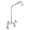 XXLselect Bateria zlewozmywakowa stojąca dwuootworowa z pokrętłami i obrotową wylewką 180 mm, wysokość 320 mm XXLselect Bateria zlewozmywakowa stojąca dwuootworowa z pokrętłami i obrotową wylewką 180 mm, wysokość 320 mm