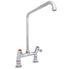 XXLselect Bateria zlewozmywakowa stojąca dwuootworowa z pokrętłami i obrotową wylewką 250 mm, wysokość 380 mm XXLselect Bateria zlewozmywakowa stojąca dwuootworowa z pokrętłami i obrotową wylewką 250 mm, wysokość 380 mm