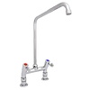 XXLselect Bateria zlewozmywakowa stojąca dwuootworowa z pokrętłami i obrotową wylewką 240 mm, wysokość 250 mm XXLselect Bateria zlewozmywakowa stojąca dwuootworowa z pokrętłami i obrotową wylewką 240 mm, wysokość 250 mm