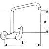 XXLselect Single Lever Kitchen Faucet with Swivel Spout 240 mm, Height 195 mm