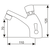 XXLselect Self-Closing Deck-Mounted Basin Faucet with Push-Button and Mixer and Hoses Included, Water Connection Thread 3/8''