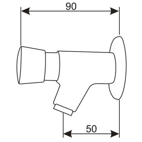 XXLselect Bateria umywalkowa czasowa ścienna jednouchwytowa, przyłącze 1/2'' XXLselect Bateria umywalkowa czasowa ścienna jednouchwytowa, przyłącze 1/2''