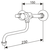 XXLselect Self-Closing Wall-Mounted Basin Faucet with Push Button and 165 mm Swivel Spout