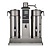 BRAVILOR BONAMAT Filter Coffee Machine with 2 Containers 2 x 5 L and Drip Tray, 20 L/h, 6,3 kW