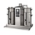 BRAVILOR BONAMAT Filter Coffee Machine with 2 Containers 2 x 10 L and Digital Display, 6,18 kW
