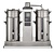 BRAVILOR BONAMAT Filter Coffee Machine with 2 Containers 2 x 10 L and Digital Display, 6,18 kW