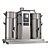 BRAVILOR BONAMAT Filter Coffee Machine with 2 Containers 2 x 10 L, 60 L/h, 7,4 kW