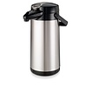 BRAVILOR BONAMAT Stainless Steel Vaccum Flask with Pump 2,2 L with Glass Inner