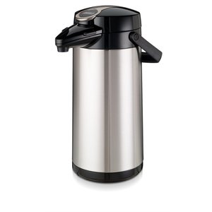 BRAVILOR BONAMAT Stainless Steel Vaccum Flask with Pump 2,2 L with Glass Inner BRAVILOR BONAMAT Stainless Steel Vaccum Flask with Pump 2,2 L with Glass Inner