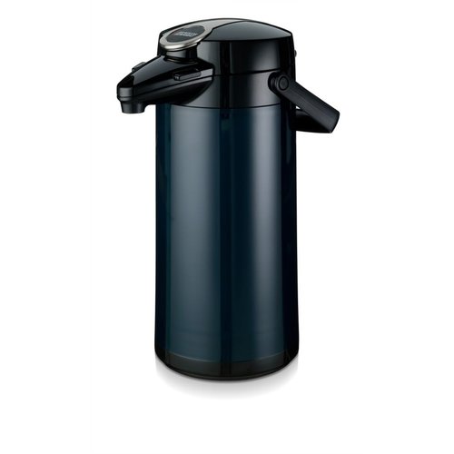 BRAVILOR BONAMAT Stainless Steel Vaccum Flask with Pump 2,2 L with Glass Inner BRAVILOR BONAMAT Stainless Steel Vaccum Flask with Pump 2,2 L with Glass Inner