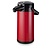 BRAVILOR BONAMAT Stainless Steel Vaccum Flask with Pump 2,2 L, Red Metallic