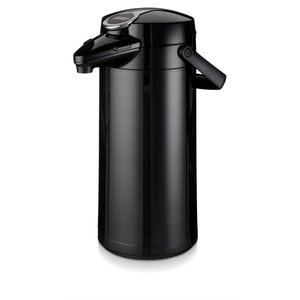 BRAVILOR BONAMAT Termos z pompką 2,2 L ze stali nierdzewnej ze szklanym wkładem czarny metalik BRAVILOR BONAMAT Termos z pompką 2,2 L ze stali nierdzewnej ze szklanym wkładem czarny metalik