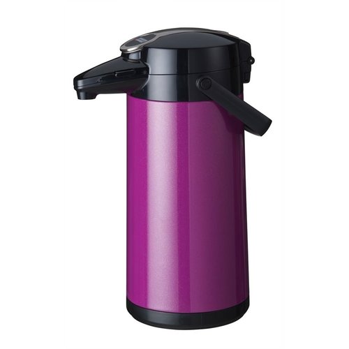 BRAVILOR BONAMAT Termos z pompką 2,2 L ze stali nierdzewnej ze szklanym wkładem czarny metalik BRAVILOR BONAMAT Termos z pompką 2,2 L ze stali nierdzewnej ze szklanym wkładem czarny metalik