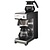 BRAVILOR BONAMAT Filter Coffee Machine Manual Water Filling with 2 Glass Jugs, 18 L/h, 2,14 kW