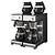 BRAVILOR BONAMAT Filter Coffee Machine Manual Water Filling with 4 Hot Plate and 4 Decanters, 28 L/h, 3,46 kW