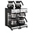BRAVILOR BONAMAT Filter Coffee Machine Manual Water Filling with 4 Hot Plate and 4 Decanters, 28 L/h, 3,46 kW