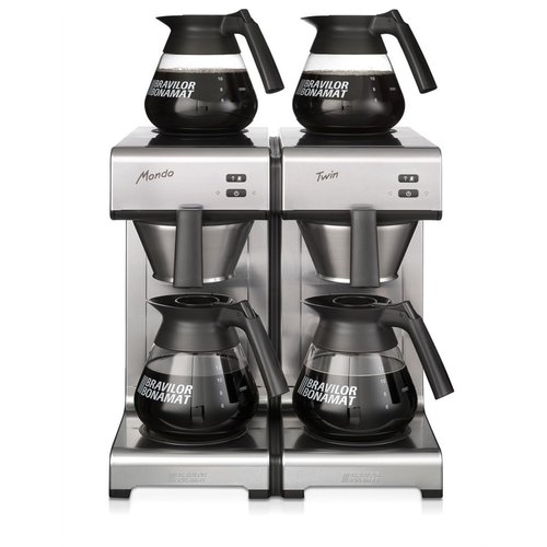 BRAVILOR BONAMAT Filter Coffee Machine Manual Water Filling with 4 Hot Plate and 4 Decanters, 28 L/h, 3,46 kW BRAVILOR BONAMAT Filter Coffee Machine Manual Water Filling with 4 Hot Plate and 4 Decanters, 28 L/h, 3,46 kW