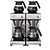 BRAVILOR BONAMAT Filter Coffee Machine Manual Water Filling with 4 Hot Plate and 4 Decanters, 28 L/h, 3,46 kW