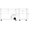 XXLselect Glass Top and Electronic Control Chest Freezer 176 L, from -18 °C to -22 °C