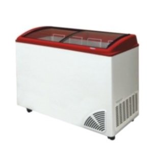 XXLselect Glass Top and Electronic Control Chest Freezer 250 L, from -18 °C to -22 °C