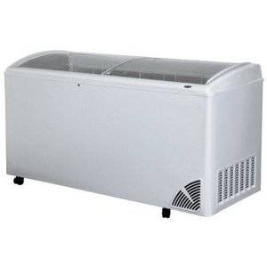 XXLselect Glass Top and Electronic Control Chest Freezer 497 L, from -18 °C to -22 °C