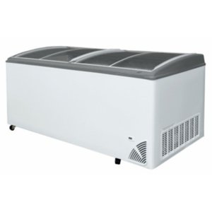 XXLselect Glass Top and Electronic Control Chest Freezer 650 L, from -18 °C to -22 °C