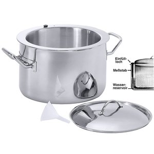 Contacto Stainless Steel Soup and Gravy Pan with Lid 3 L Ø 180 mm