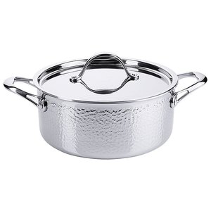 Contacto Garnek do duszenia z pokrywką 4,7 L Ø 240 mm ze stali nierdzewnej Contacto Garnek do duszenia z pokrywką 4,7 L Ø 240 mm ze stali nierdzewnej