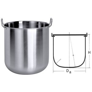 Contacto Dzieża do miksowania ze stali nierdzewnej, 10 l, o średnicy 265 mm Contacto Dzieża do miksowania ze stali nierdzewnej, 10 l, o średnicy 265 mm