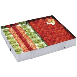 Contacto Ramka deserowa regulowana ze stali nierdzewnej 275-525x185-340x50 mm Contacto Ramka deserowa regulowana ze stali nierdzewnej 275-525x185-340x50 mm