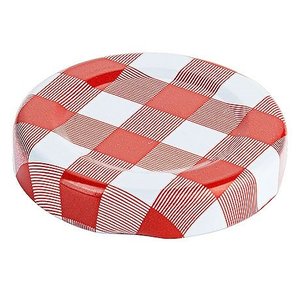 Contacto Pokrywa słoika 2740/050 biało-czerwona krata Contacto Pokrywa słoika 2740/050 biało-czerwona krata