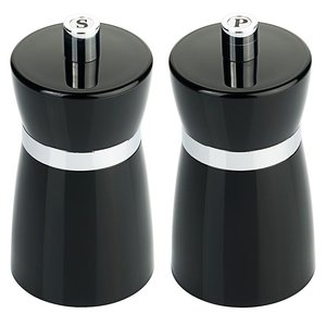 Contacto Acrylic Salt and Pepper Mill Set 100 mm, Black Contacto Acrylic Salt and Pepper Mill Set 100 mm, Black