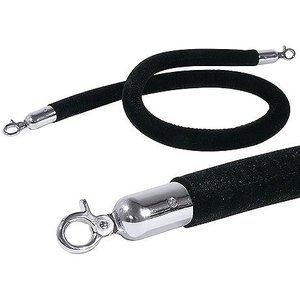 Contacto Rope for Barrier Post Ø30x1500 mm, Velvety, Black