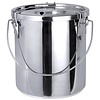 Contacto Pojemnik nierdzewny na płyny lub żywność z pokrywką, 6,5 l, o średnicy 240 mm Contacto Pojemnik nierdzewny na płyny lub żywność z pokrywką, 6,5 l, o średnicy 240 mm