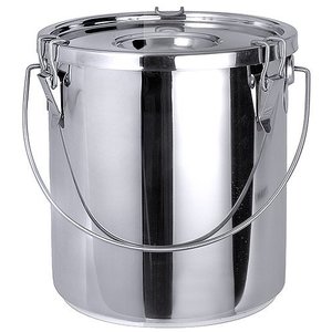 Contacto Pojemnik nierdzewny na płyny lub żywność z pokrywką, 15,5 l, o średnicy 300 mm Contacto Pojemnik nierdzewny na płyny lub żywność z pokrywką, 15,5 l, o średnicy 300 mm