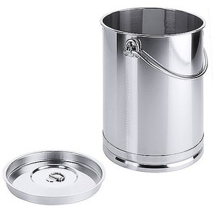 Contacto Pojemnik nierdzewny na płyny lub żywność z pierścieniem z pokrywą, 5 l, o średnicy 175 mm Contacto Pojemnik nierdzewny na płyny lub żywność z pierścieniem z pokrywą, 5 l, o średnicy 175 mm