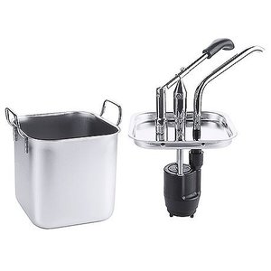 Contacto Dyspenser ze stali nierdzewnej z pompką, 3,5 l, 150x150x290 mm