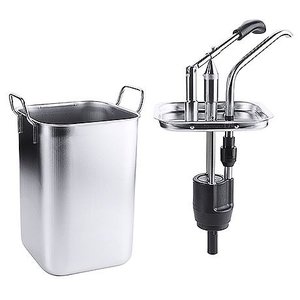 Contacto Dyspenser ze stali nierdzewnej z pompką, 5 l, 150x150x365 mm