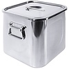 Contacto Pojemnik ze stali nierdzewnej z pokrywką, 7,5 l, 200x200x200 mm Contacto Pojemnik ze stali nierdzewnej z pokrywką, 7,5 l, 200x200x200 mm