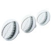 Contacto Fondant Cutter ROSE LEAF 5.7 cm / 6 cm / 6.5 cm