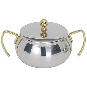 Contacto Sugar Bowl with gold plated handles
