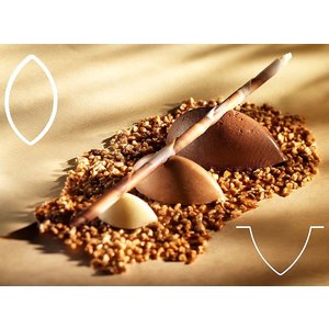 Contacto GN 1/1 Flexipan® Quenelle Moulds 6.5 cm x 3.5 cm x 3 cm