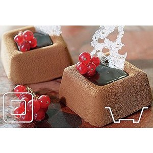 Contacto Flexipan® Square Savarin Moulds 7 cm x 7 cm x 3 cm Contacto Flexipan® Square Savarin Moulds 7 cm x 7 cm x 3 cm