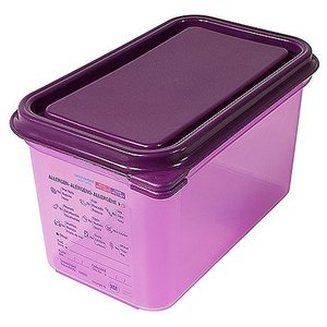 Contacto Polypropylene Container with a Lid GN 1/4 150 mm, Purple-Transparent Contacto Polypropylene Container with a Lid GN 1/4 150 mm, Purple-Transparent