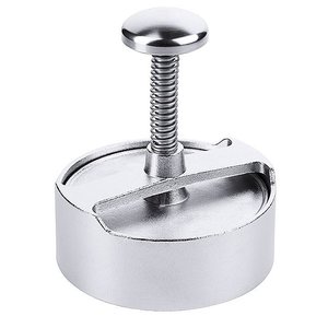 Contacto Prasa do hamburgerów ze stali nierdzewnej, pojedyncza, o średnicy 125 mm Contacto Prasa do hamburgerów ze stali nierdzewnej, pojedyncza, o średnicy 125 mm