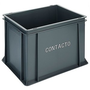 Contacto Skrzynia transportowa z formowanymi uchwytami, wew ok. 34 x 26 cm Contacto Skrzynia transportowa z formowanymi uchwytami, wew ok. 34 x 26 cm