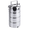 Contacto Menażka obiadowa ze stali nierdzewnej 4x0,9 l, o średnicy 140 mm Contacto Menażka obiadowa ze stali nierdzewnej 4x0,9 l, o średnicy 140 mm