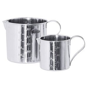 Contacto Stainless Steel Measuring Jug, 2,1 L with Two-Sided Graduation and Spout