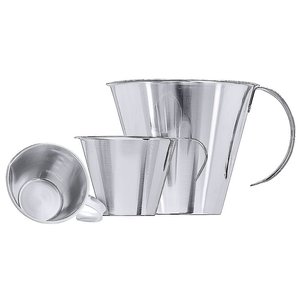 Contacto Stainless Steel Measuring Jug, 100 ml with Open Handle Contacto Stainless Steel Measuring Jug, 100 ml with Open Handle